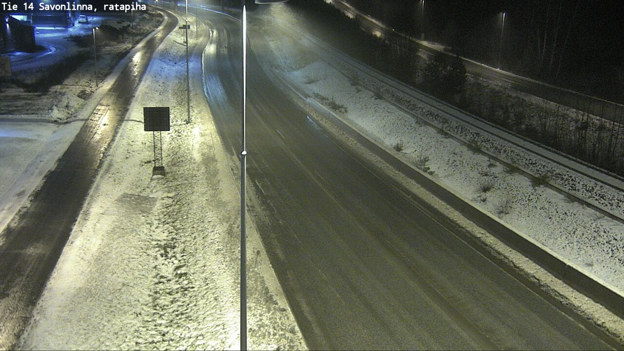 Weather Camera Image Väg 14 Nyslott, Ratapiha, Savonlinna, Etelä-Savo