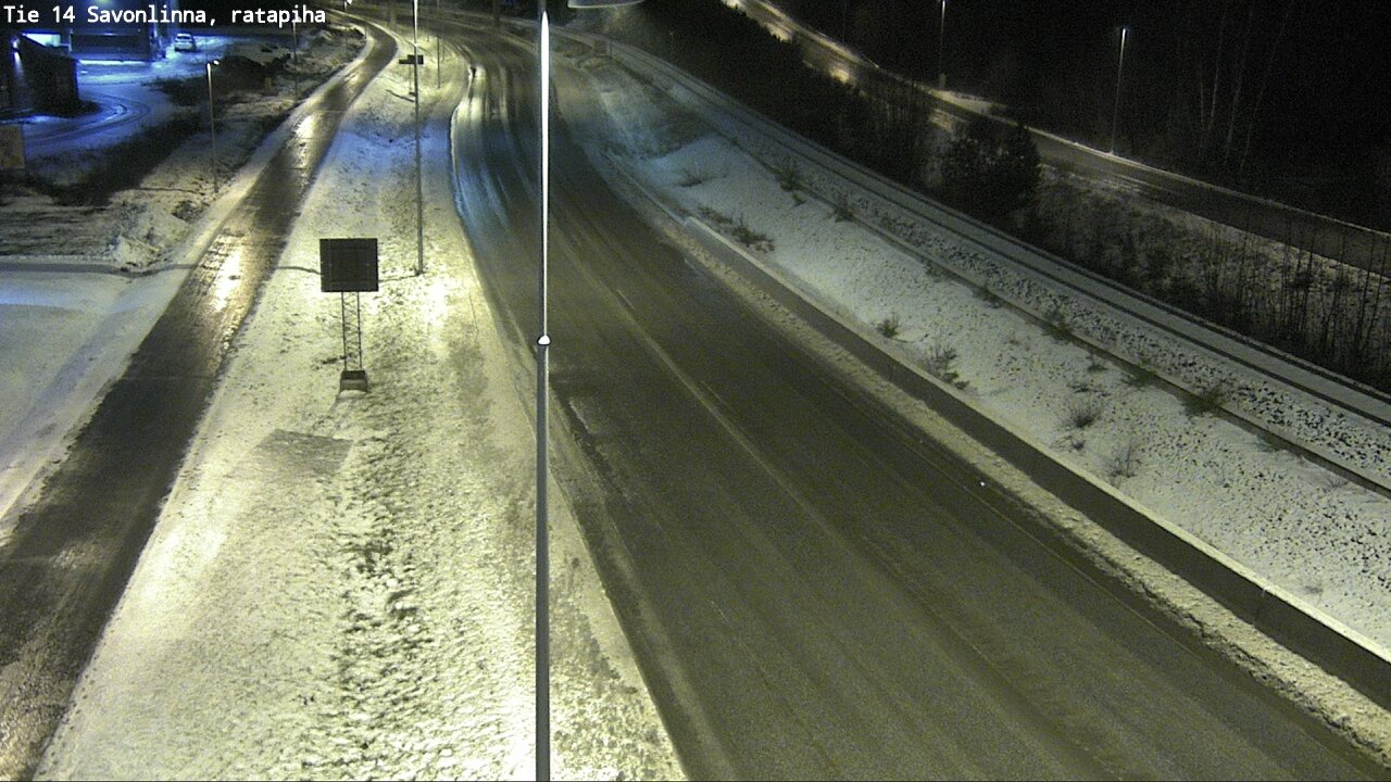 Weather Camera Image Väg 14 Nyslott, Ratapiha, Savonlinna, Etelä-Savo