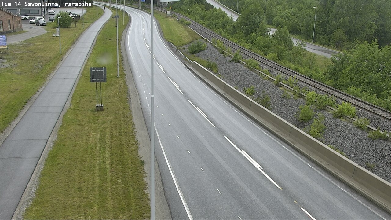 Weather Camera Image Väg 14 Nyslott, Ratapiha, Savonlinna, Etelä-Savo