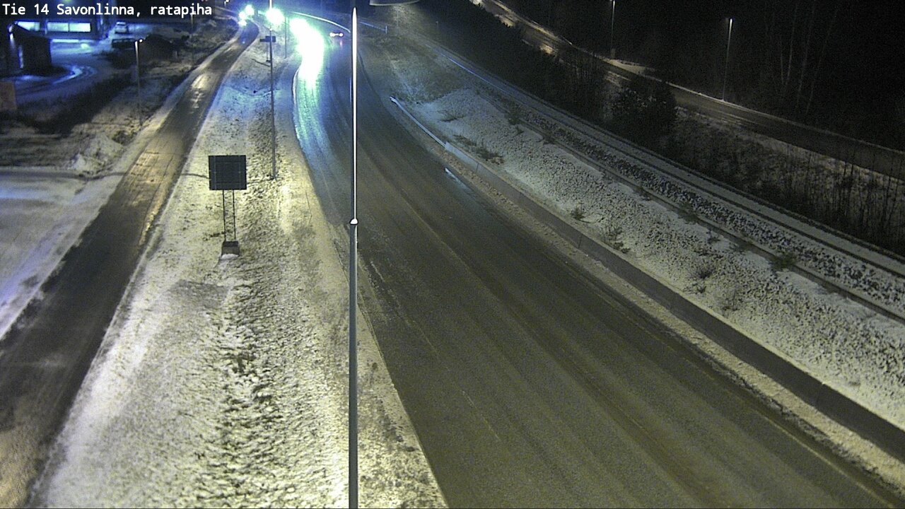 Weather Camera Image Väg 14 Nyslott, Ratapiha, Savonlinna, Etelä-Savo