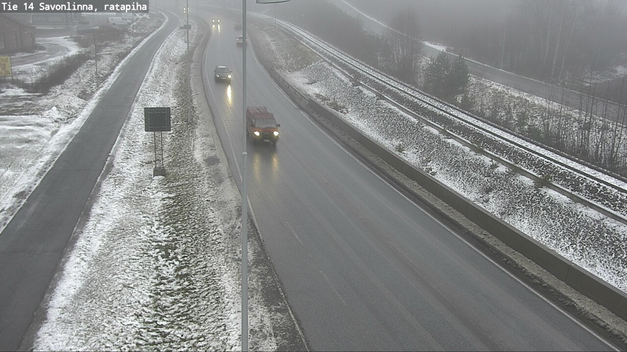 Weather Camera Image Väg 14 Nyslott, Ratapiha, Savonlinna, Etelä-Savo
