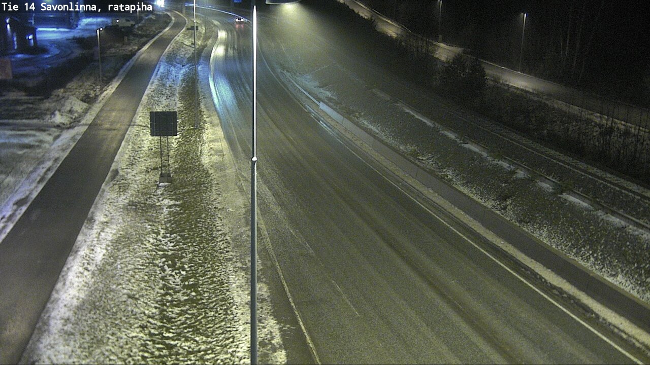 Weather Camera Image Väg 14 Nyslott, Ratapiha, Savonlinna, Etelä-Savo