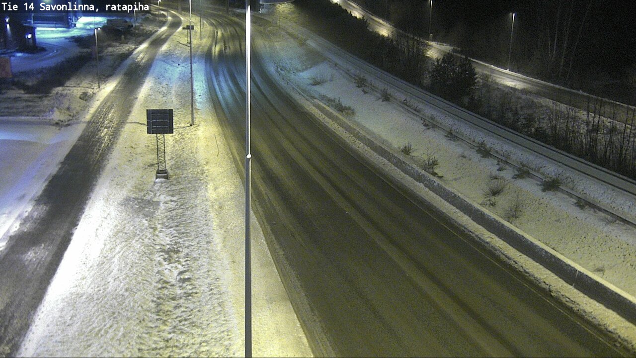 Weather Camera Image Väg 14 Nyslott, Ratapiha, Savonlinna, Etelä-Savo