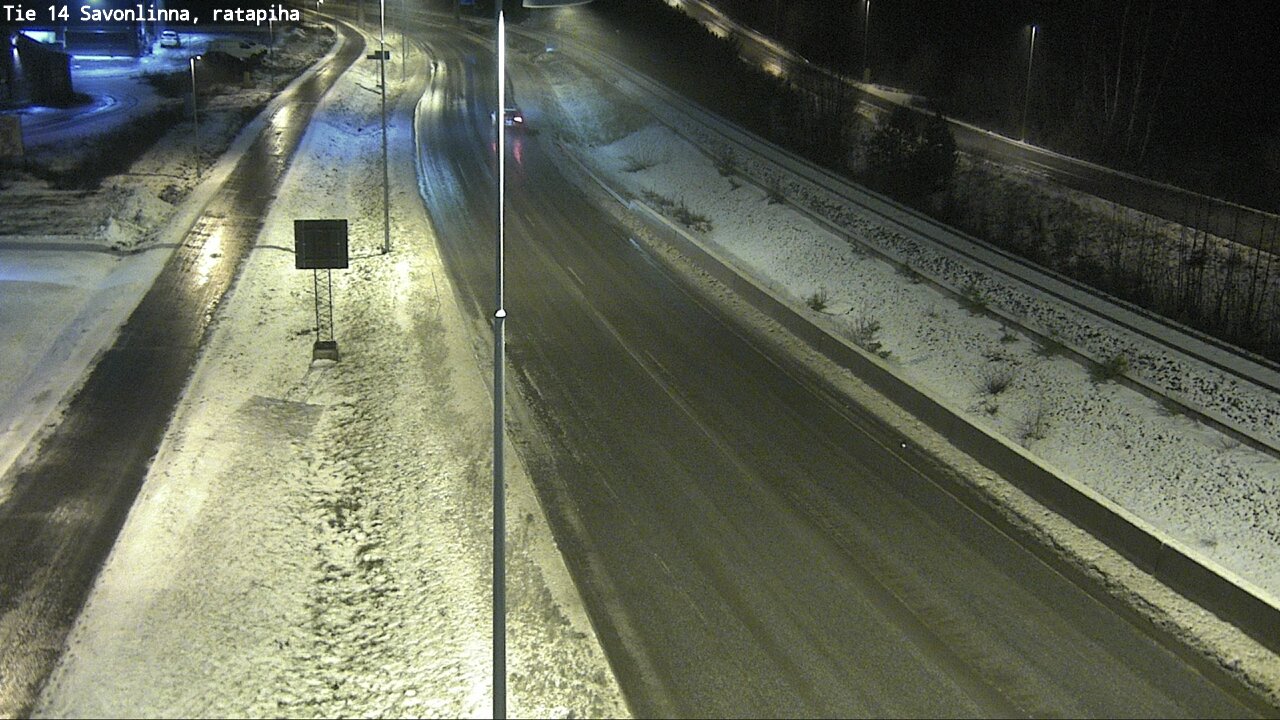 Weather Camera Image Väg 14 Nyslott, Ratapiha, Savonlinna, Etelä-Savo