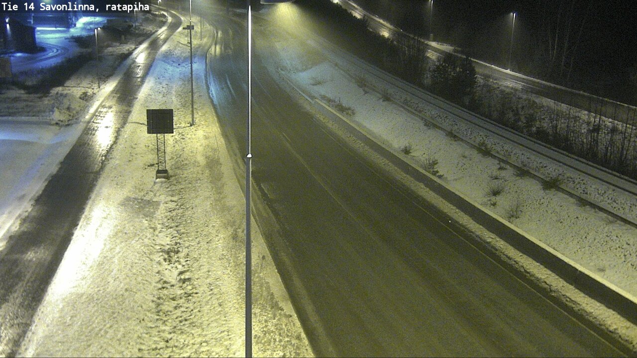 Weather Camera Image Väg 14 Nyslott, Ratapiha, Savonlinna, Etelä-Savo