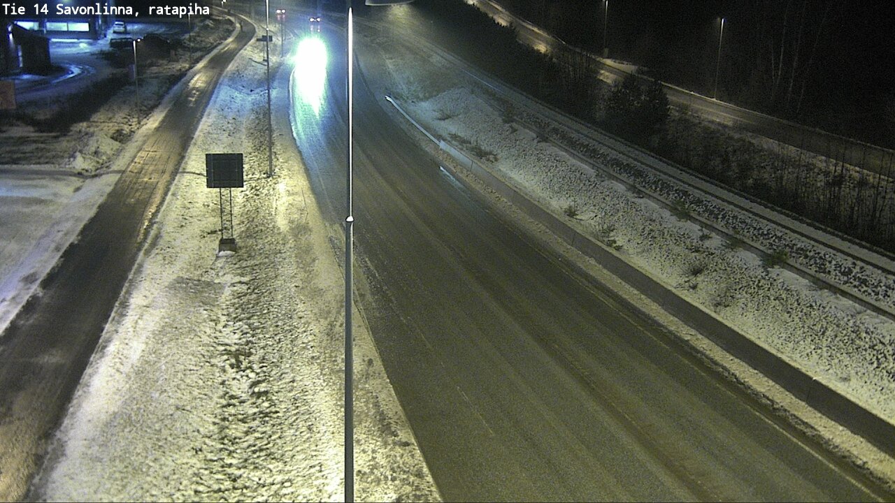 Weather Camera Image Väg 14 Nyslott, Ratapiha, Savonlinna, Etelä-Savo