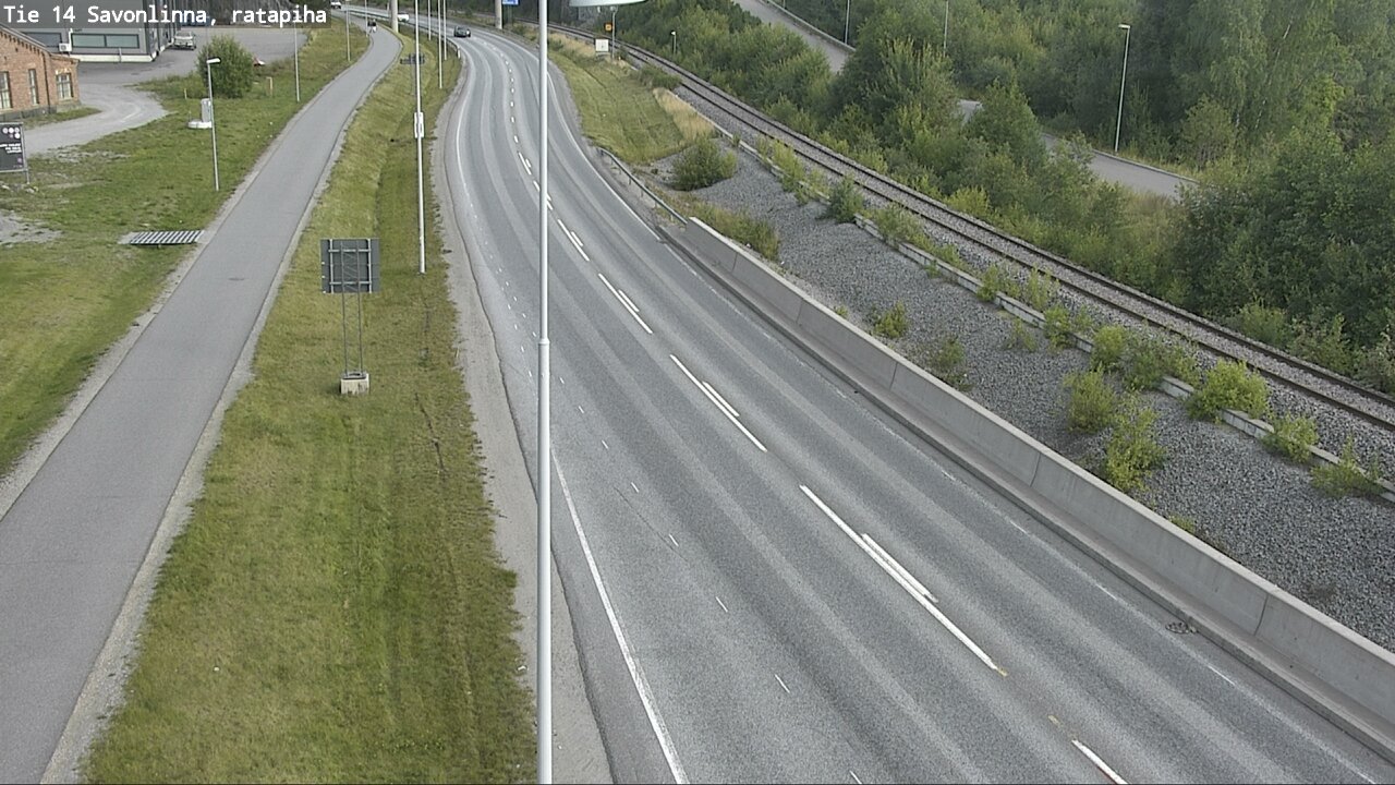 Weather Camera Image Väg 14 Nyslott, Ratapiha, Savonlinna, Etelä-Savo