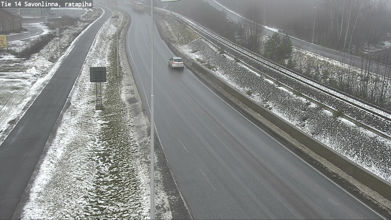 Weather Camera Image Väg 14 Nyslott, Ratapiha, Savonlinna, Etelä-Savo