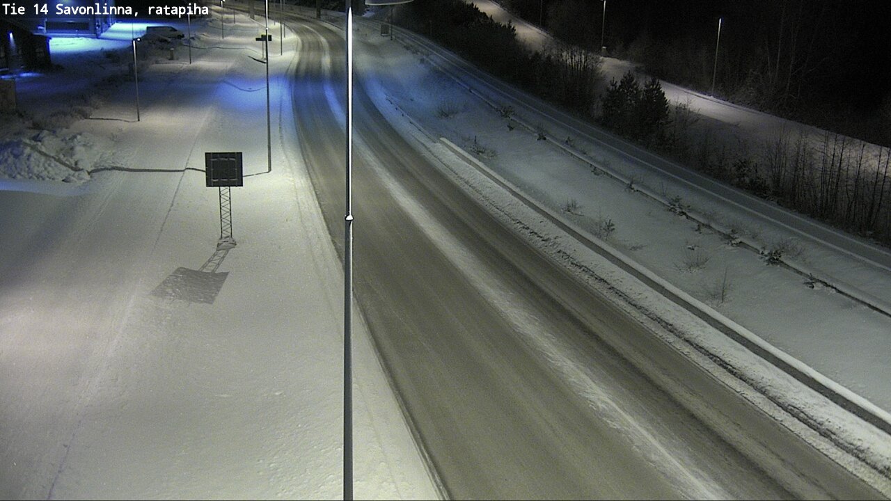 Weather Camera Image Väg 14 Nyslott, Ratapiha, Savonlinna, Etelä-Savo
