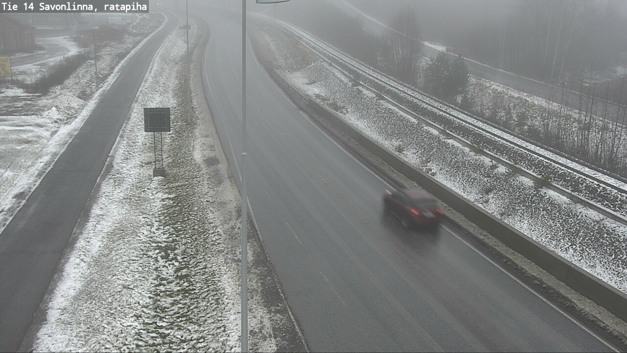 Weather Camera Image Väg 14 Nyslott, Ratapiha, Savonlinna, Etelä-Savo