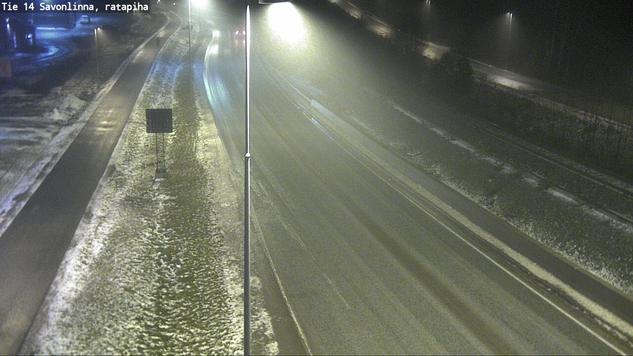 Weather Camera Image Väg 14 Nyslott, Ratapiha, Savonlinna, Etelä-Savo