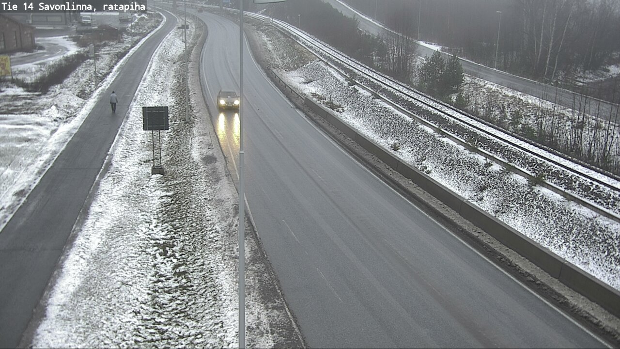 Weather Camera Image Väg 14 Nyslott, Ratapiha, Savonlinna, Etelä-Savo