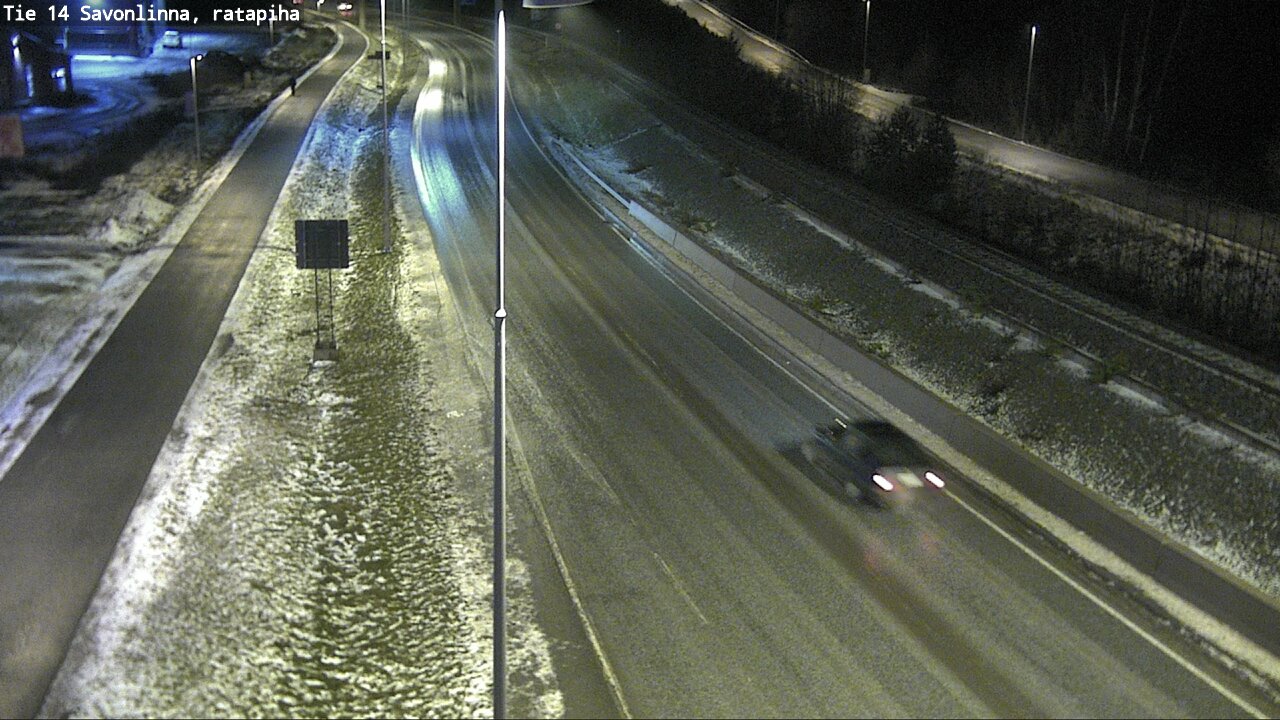 Weather Camera Image Väg 14 Nyslott, Ratapiha, Savonlinna, Etelä-Savo