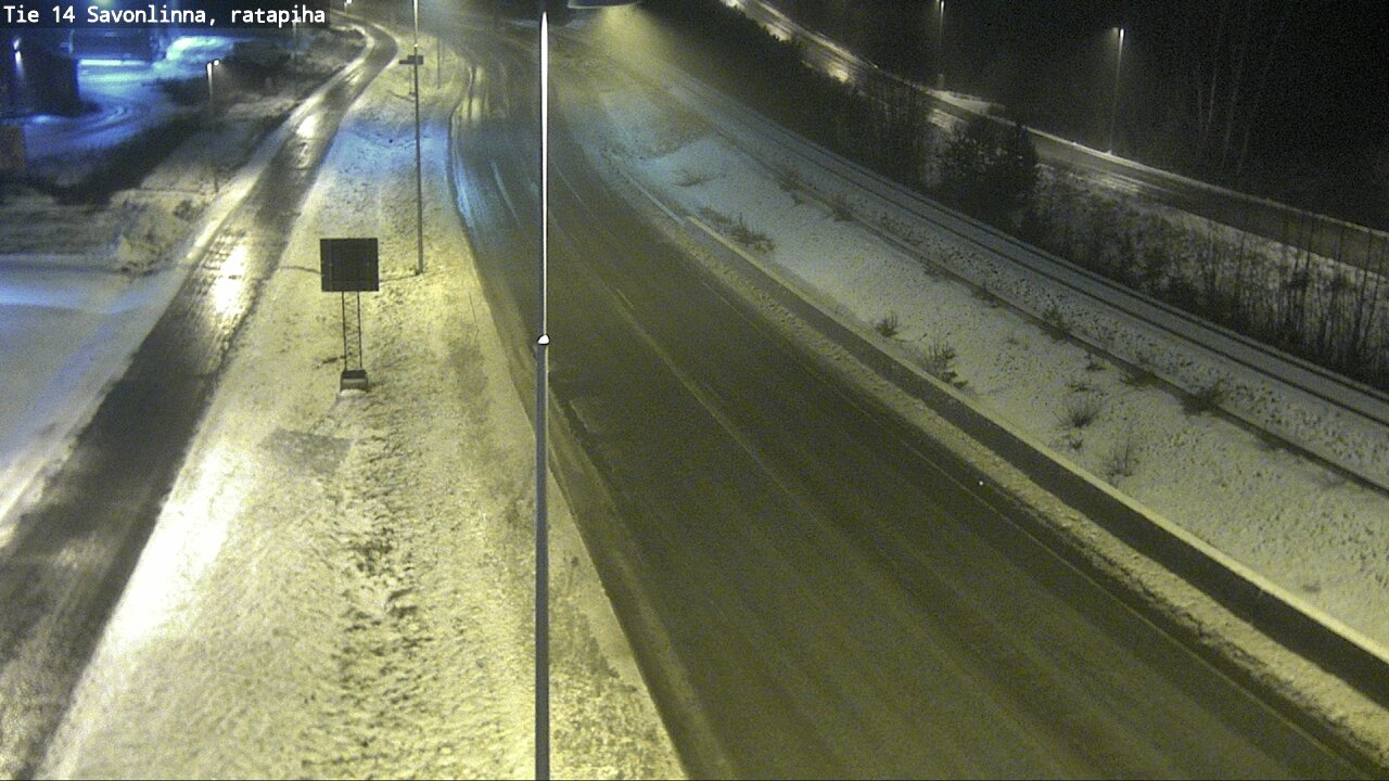Weather Camera Image Väg 14 Nyslott, Ratapiha, Savonlinna, Etelä-Savo