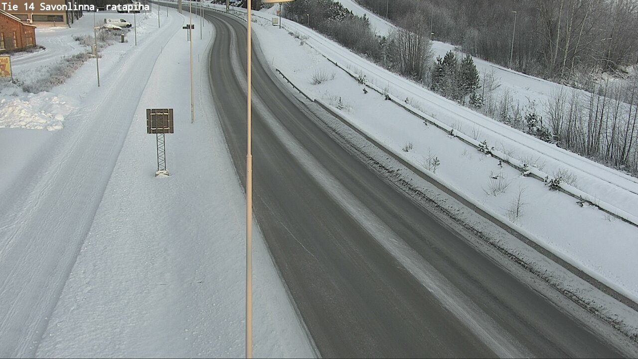 Weather Camera Image Väg 14 Nyslott, Ratapiha, Savonlinna, Etelä-Savo