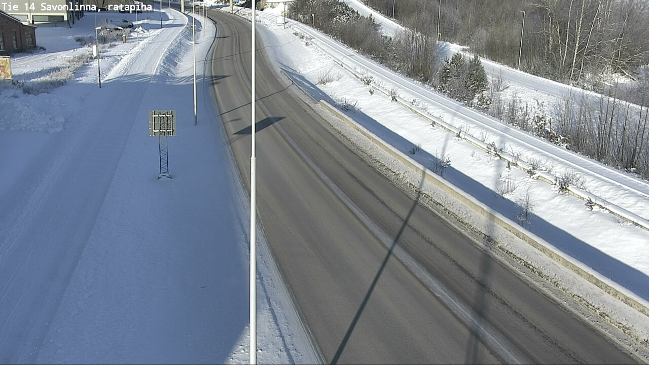 Weather Camera Image Väg 14 Nyslott, Ratapiha, Savonlinna, Etelä-Savo