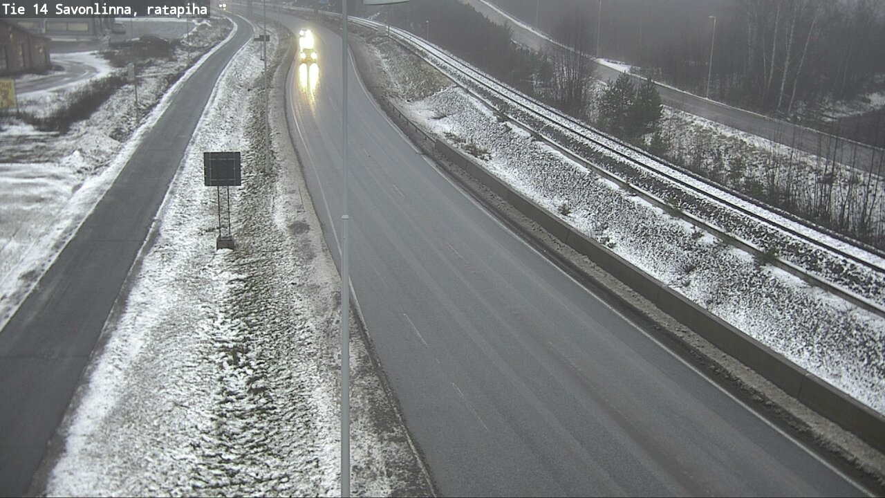 Weather Camera Image Väg 14 Nyslott, Ratapiha, Savonlinna, Etelä-Savo