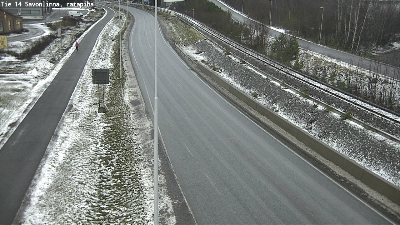 Weather Camera Image Väg 14 Nyslott, Ratapiha, Savonlinna, Etelä-Savo