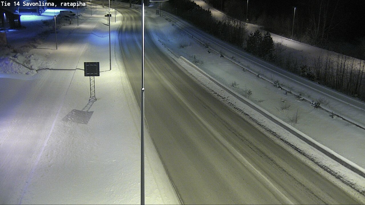 Weather Camera Image Väg 14 Nyslott, Ratapiha, Savonlinna, Etelä-Savo