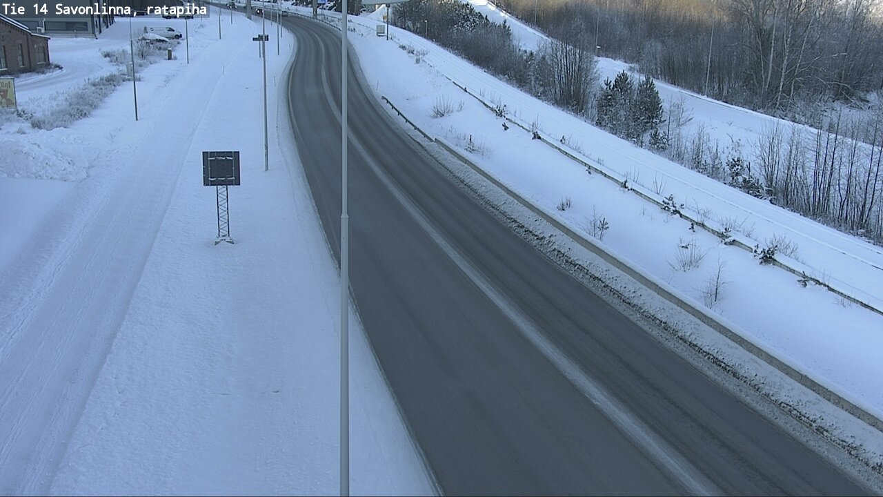 Weather Camera Image Väg 14 Nyslott, Ratapiha, Savonlinna, Etelä-Savo