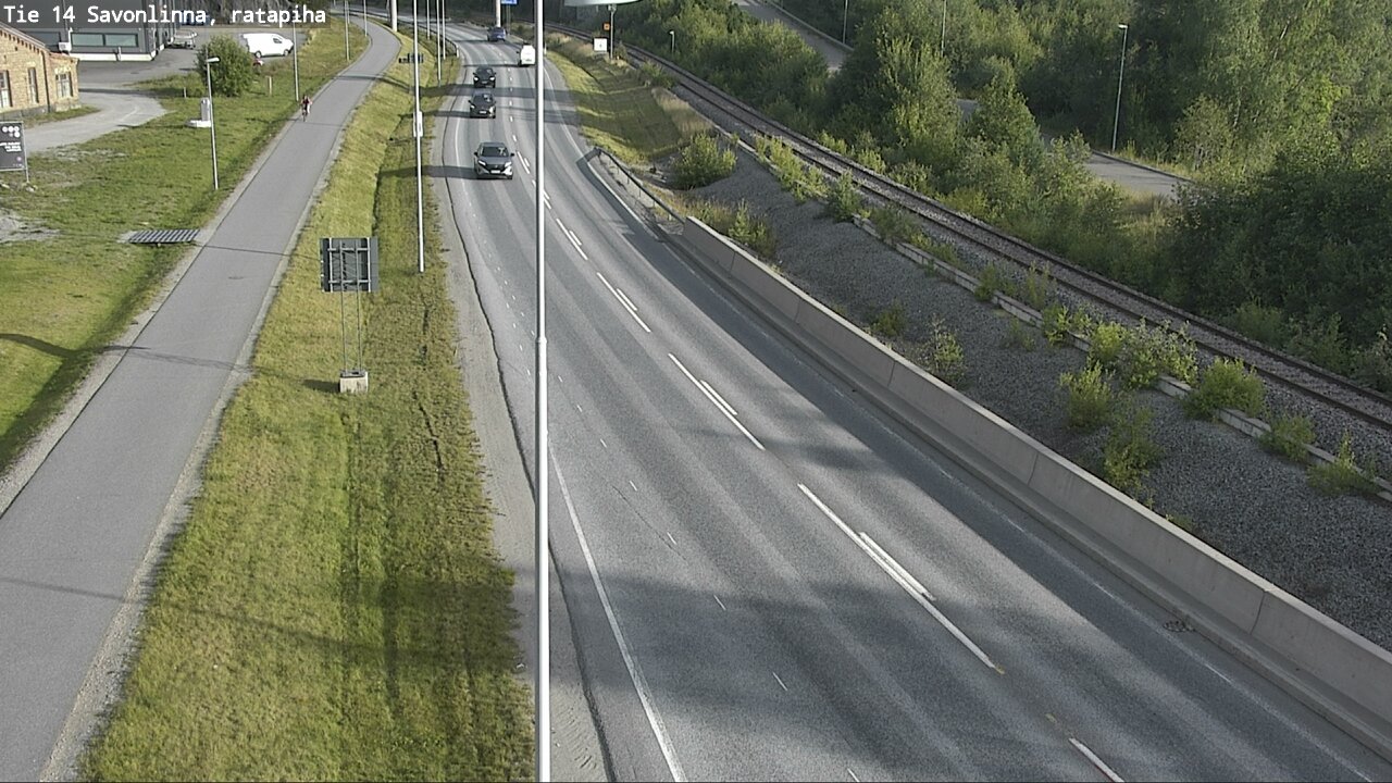 Weather Camera Image Väg 14 Nyslott, Ratapiha, Savonlinna, Etelä-Savo