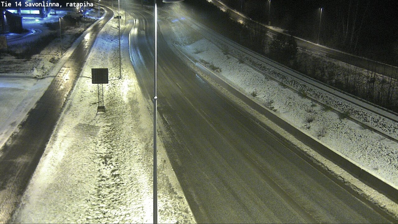 Weather Camera Image Väg 14 Nyslott, Ratapiha, Savonlinna, Etelä-Savo