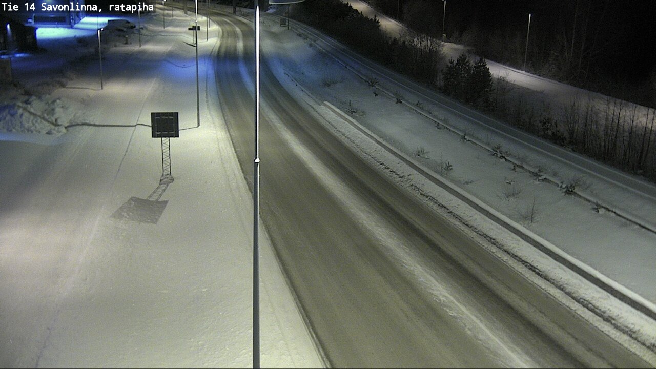 Weather Camera Image Väg 14 Nyslott, Ratapiha, Savonlinna, Etelä-Savo
