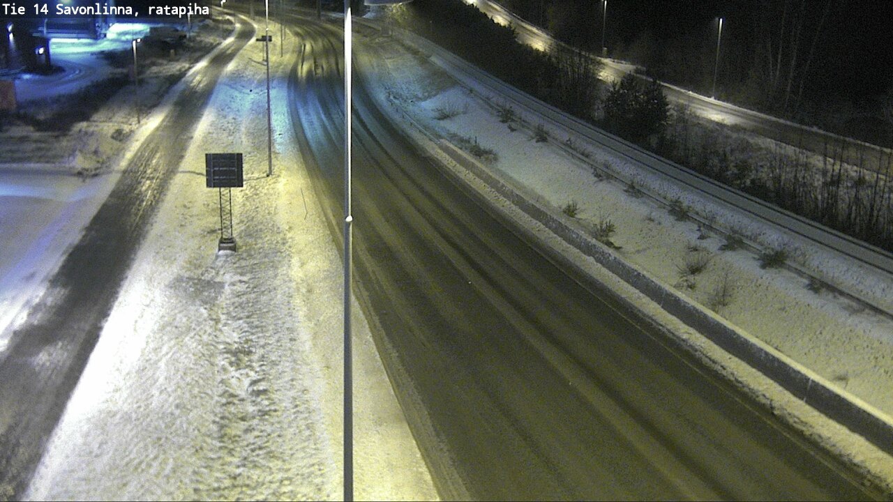 Weather Camera Image Väg 14 Nyslott, Ratapiha, Savonlinna, Etelä-Savo