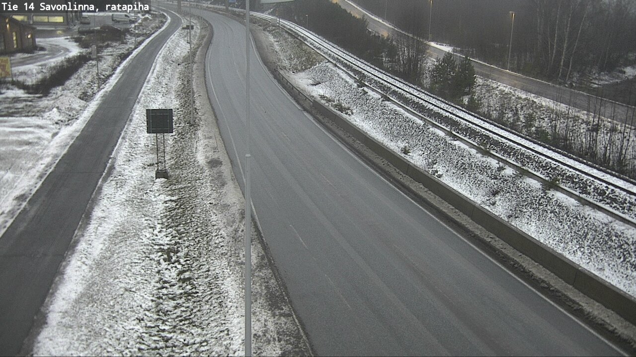 Weather Camera Image Väg 14 Nyslott, Ratapiha, Savonlinna, Etelä-Savo