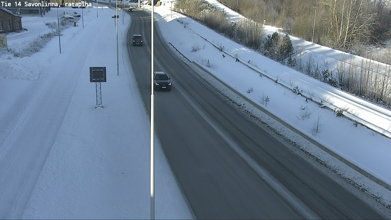 Weather Camera Image Väg 14 Nyslott, Ratapiha, Savonlinna, Etelä-Savo