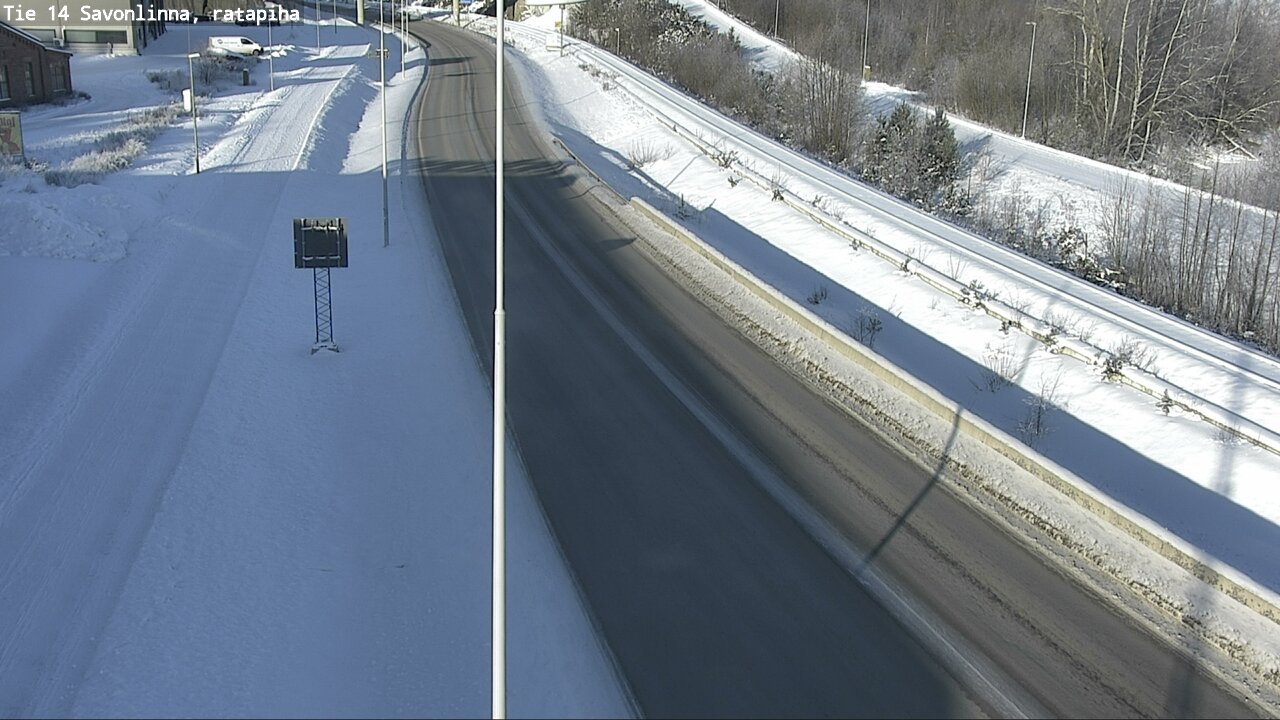 Weather Camera Image Väg 14 Nyslott, Ratapiha, Savonlinna, Etelä-Savo