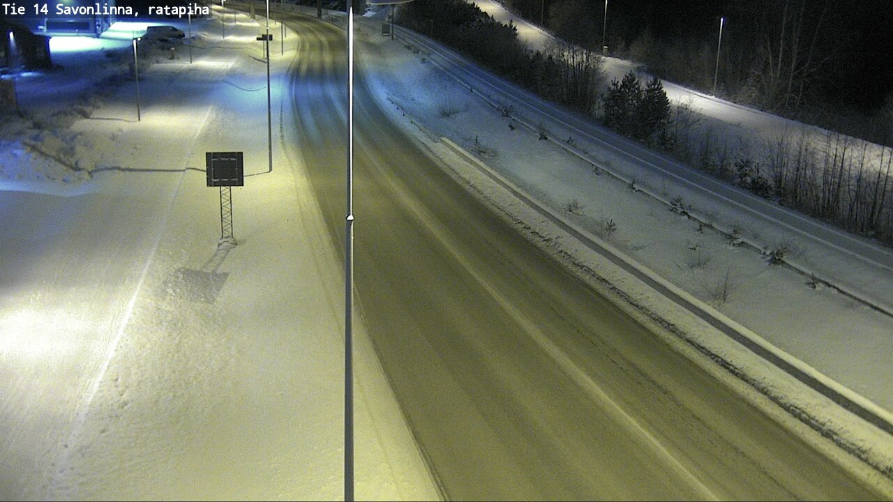 Weather Camera Image Väg 14 Nyslott, Ratapiha, Savonlinna, Etelä-Savo