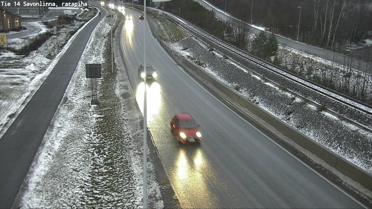 Weather Camera Image Väg 14 Nyslott, Ratapiha, Savonlinna, Etelä-Savo