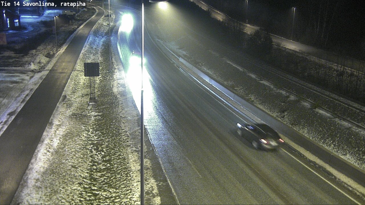 Weather Camera Image Väg 14 Nyslott, Ratapiha, Savonlinna, Etelä-Savo