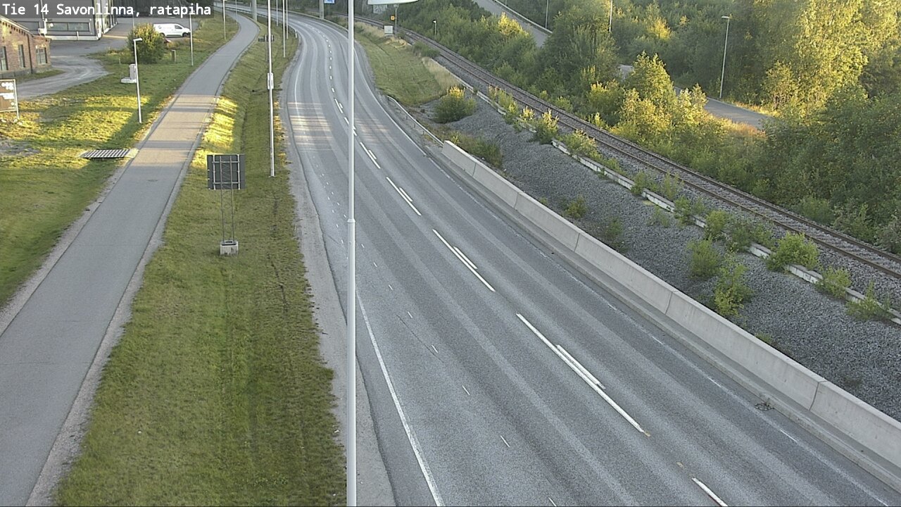 Weather Camera Image Väg 14 Nyslott, Ratapiha, Savonlinna, Etelä-Savo