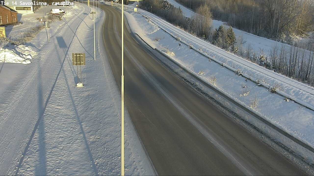 Weather Camera Image Väg 14 Nyslott, Ratapiha, Savonlinna, Etelä-Savo