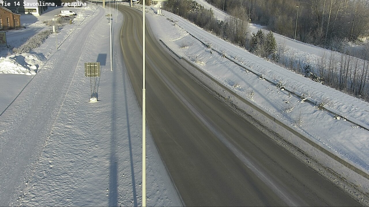 Weather Camera Image Väg 14 Nyslott, Ratapiha, Savonlinna, Etelä-Savo