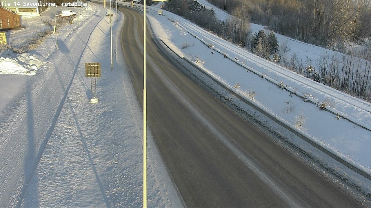 Weather Camera Image Väg 14 Nyslott, Ratapiha, Savonlinna, Etelä-Savo