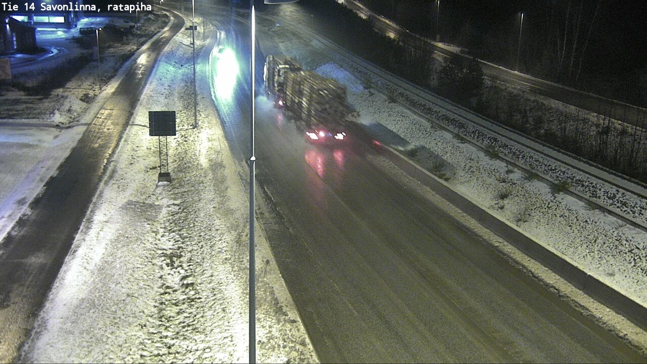 Weather Camera Image Väg 14 Nyslott, Ratapiha, Savonlinna, Etelä-Savo
