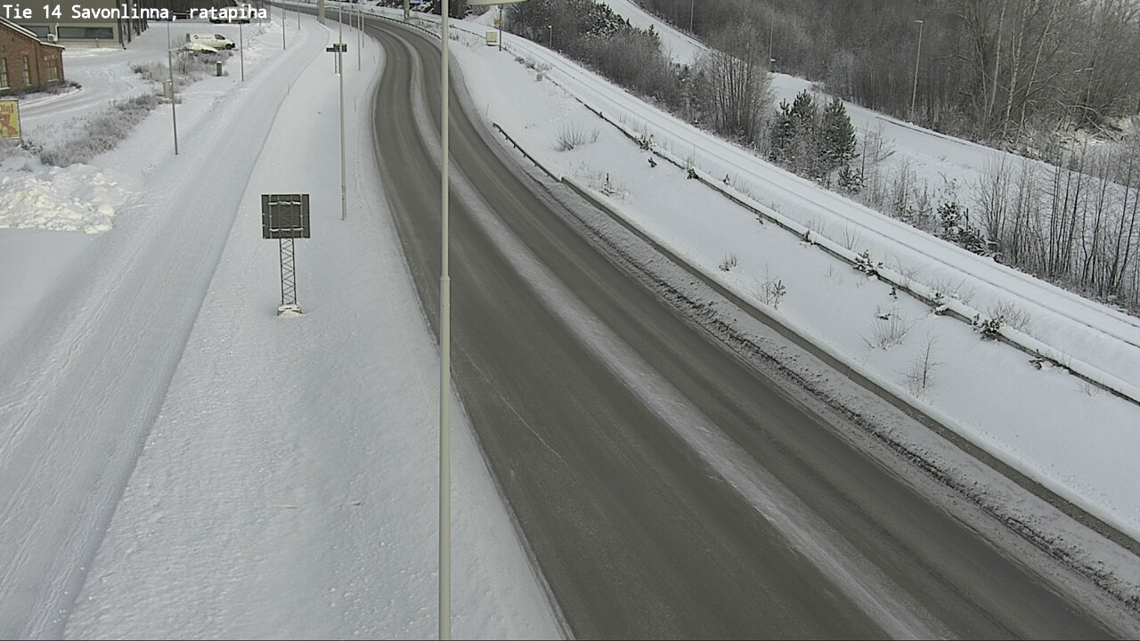Weather Camera Image Väg 14 Nyslott, Ratapiha, Savonlinna, Etelä-Savo