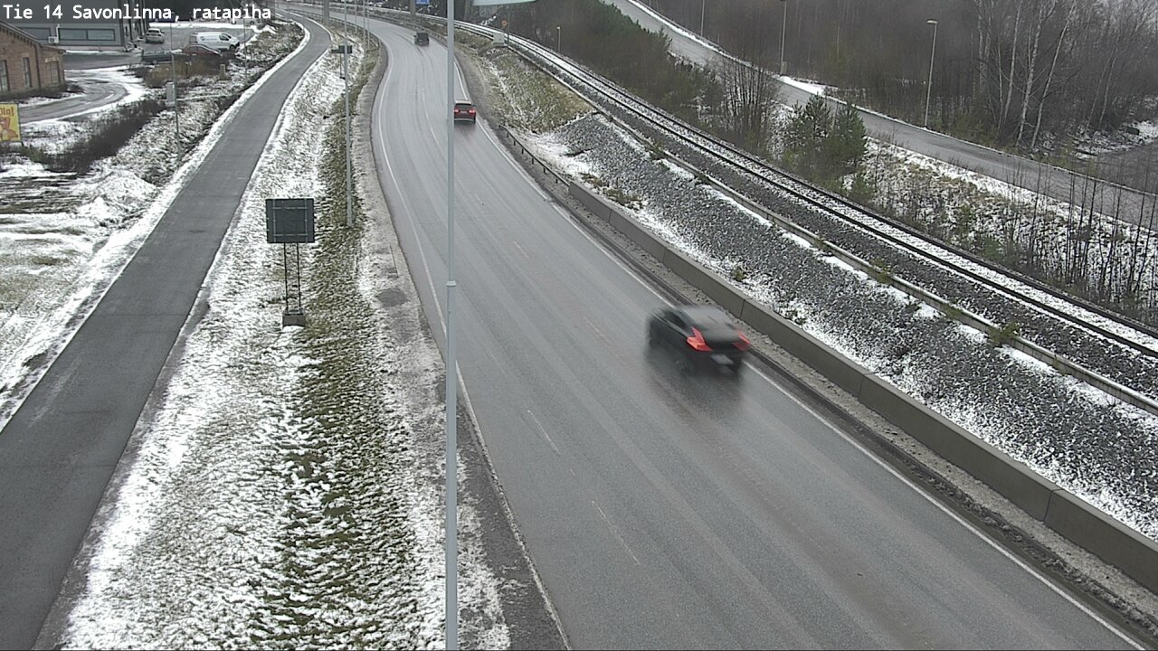 Weather Camera Image Väg 14 Nyslott, Ratapiha, Savonlinna, Etelä-Savo
