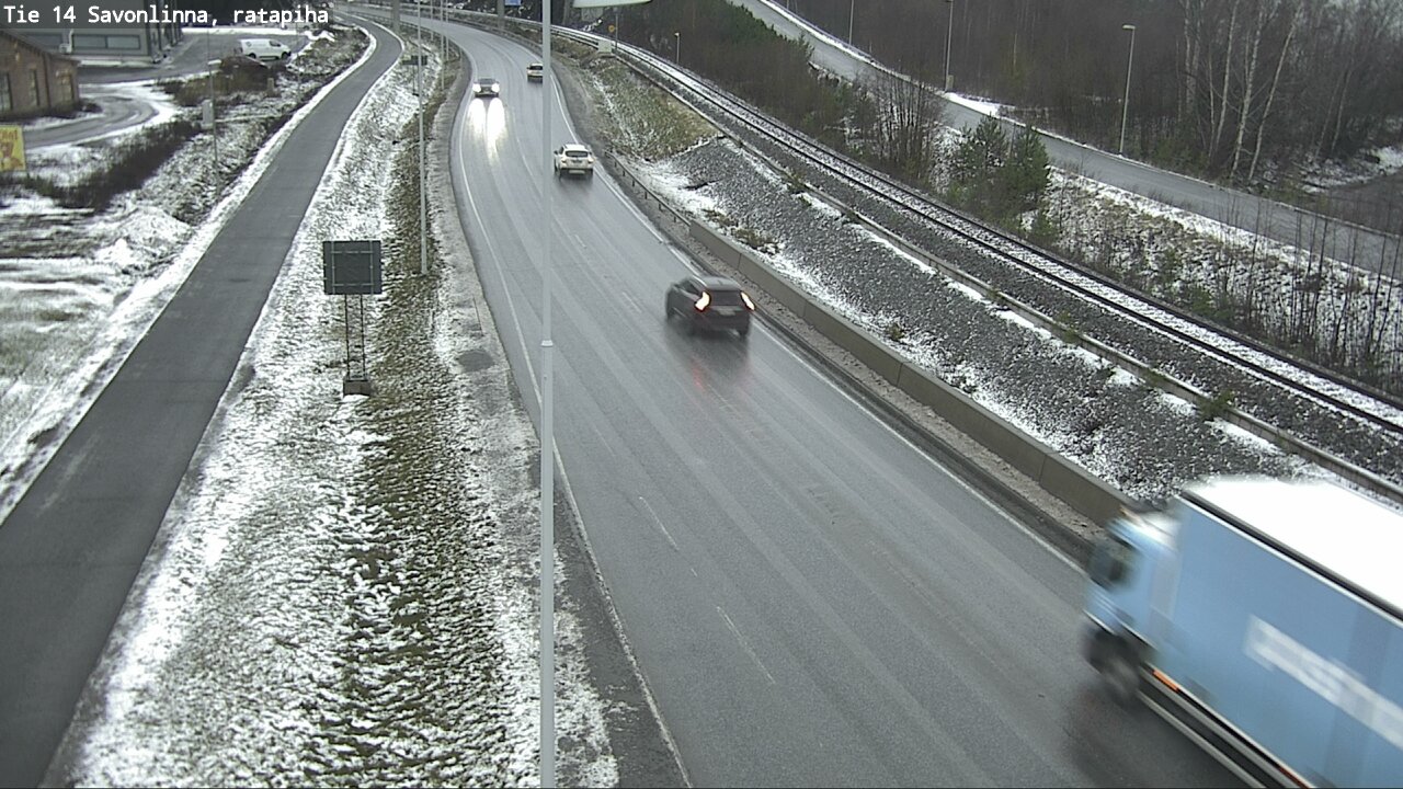 Weather Camera Image Väg 14 Nyslott, Ratapiha, Savonlinna, Etelä-Savo
