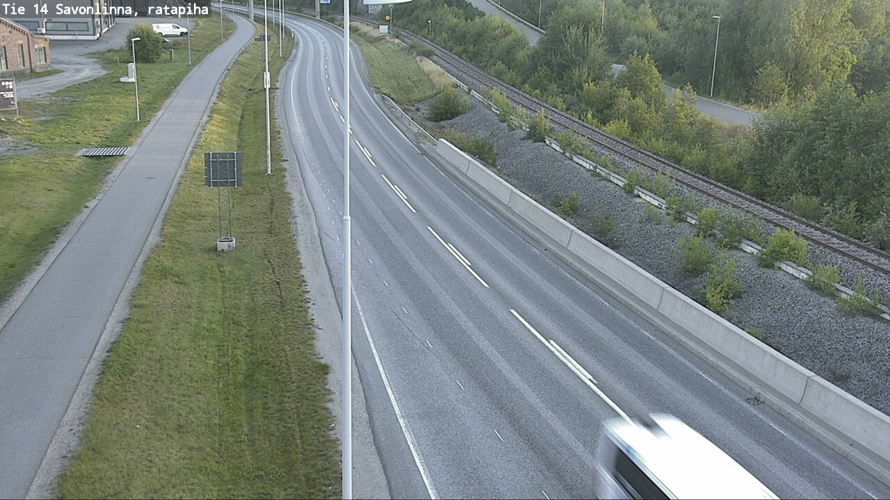 Weather Camera Image Väg 14 Nyslott, Ratapiha, Savonlinna, Etelä-Savo