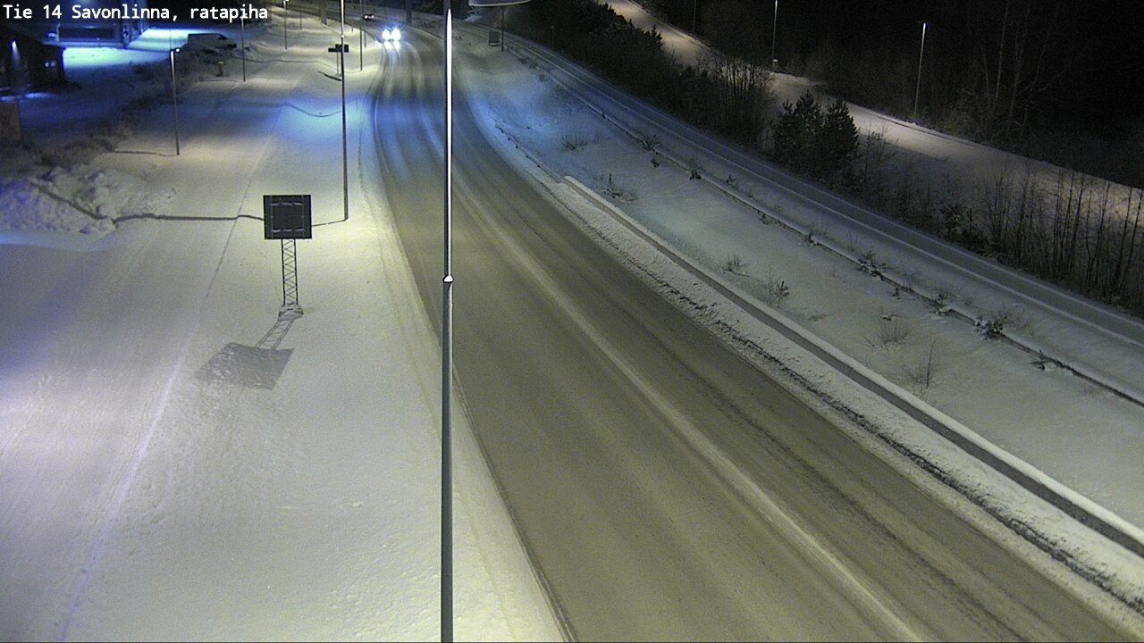 Weather Camera Image Väg 14 Nyslott, Ratapiha, Savonlinna, Etelä-Savo