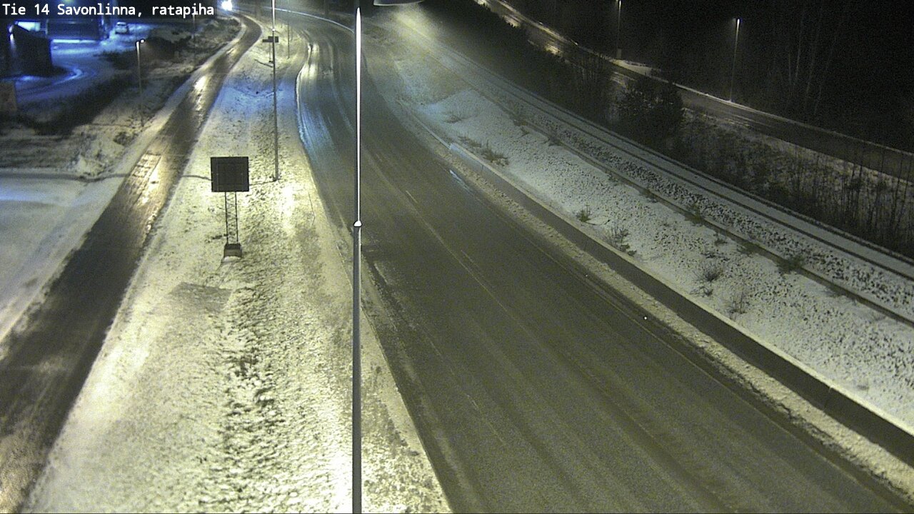 Weather Camera Image Väg 14 Nyslott, Ratapiha, Savonlinna, Etelä-Savo