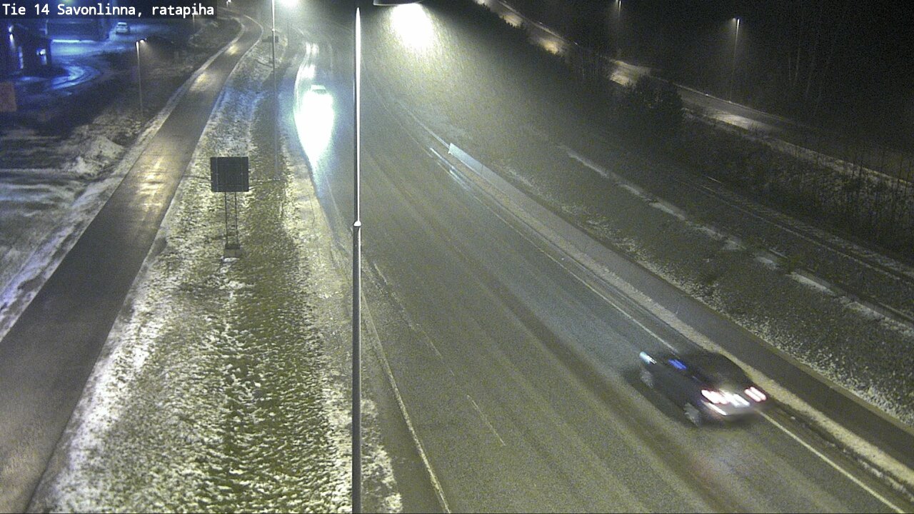 Weather Camera Image Väg 14 Nyslott, Ratapiha, Savonlinna, Etelä-Savo