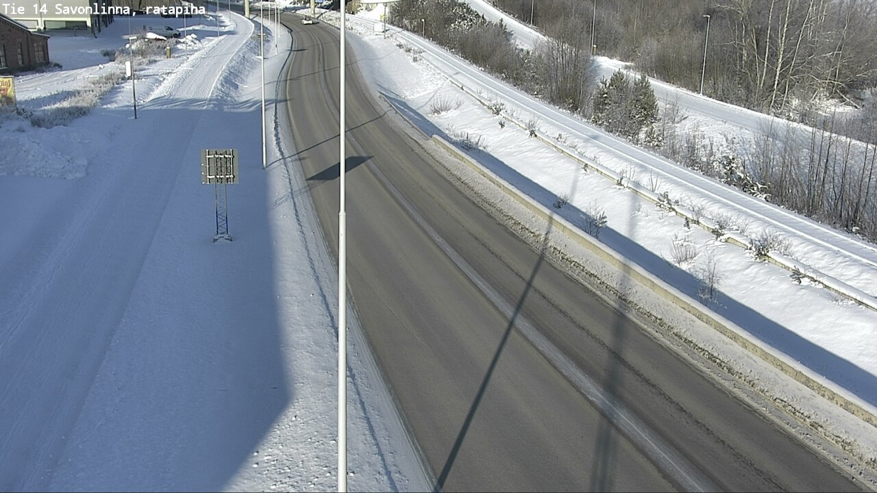 Weather Camera Image Väg 14 Nyslott, Ratapiha, Savonlinna, Etelä-Savo