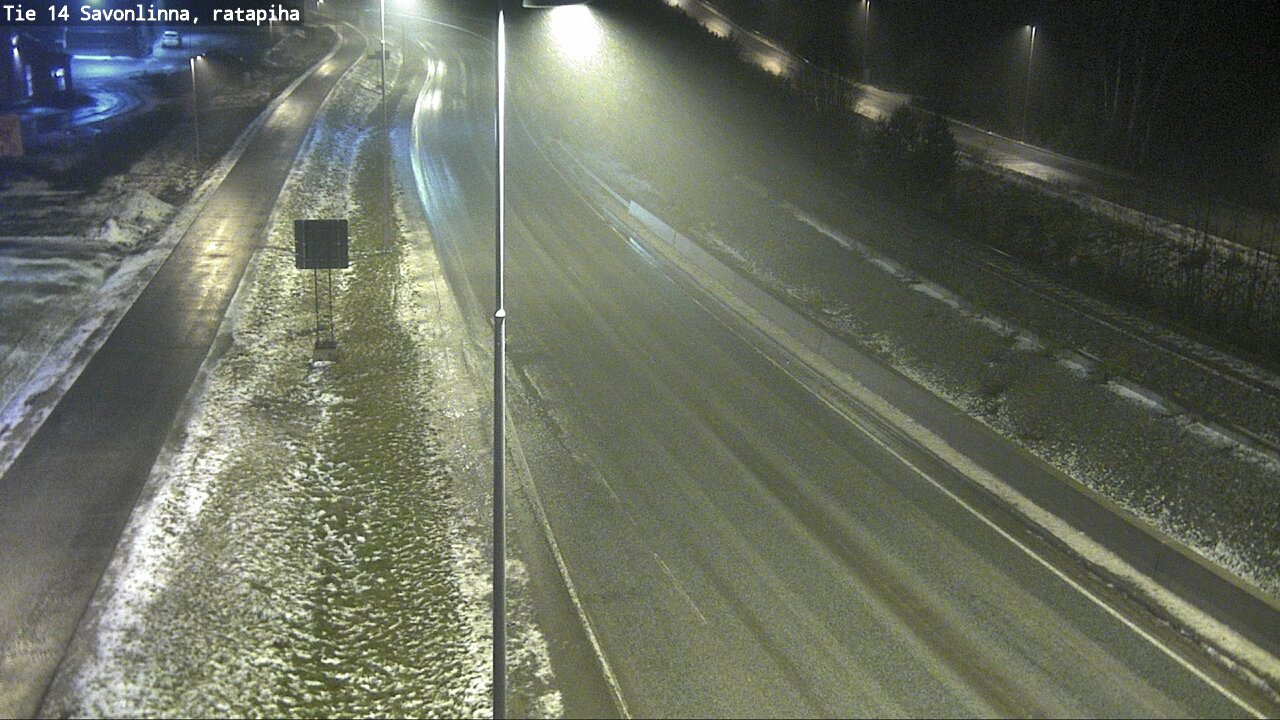Weather Camera Image Väg 14 Nyslott, Ratapiha, Savonlinna, Etelä-Savo
