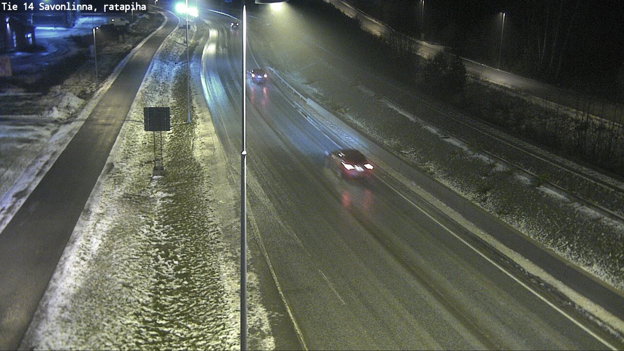 Weather Camera Image Väg 14 Nyslott, Ratapiha, Savonlinna, Etelä-Savo