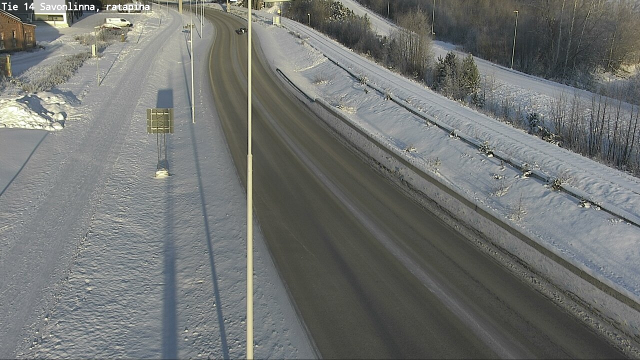 Weather Camera Image Väg 14 Nyslott, Ratapiha, Savonlinna, Etelä-Savo